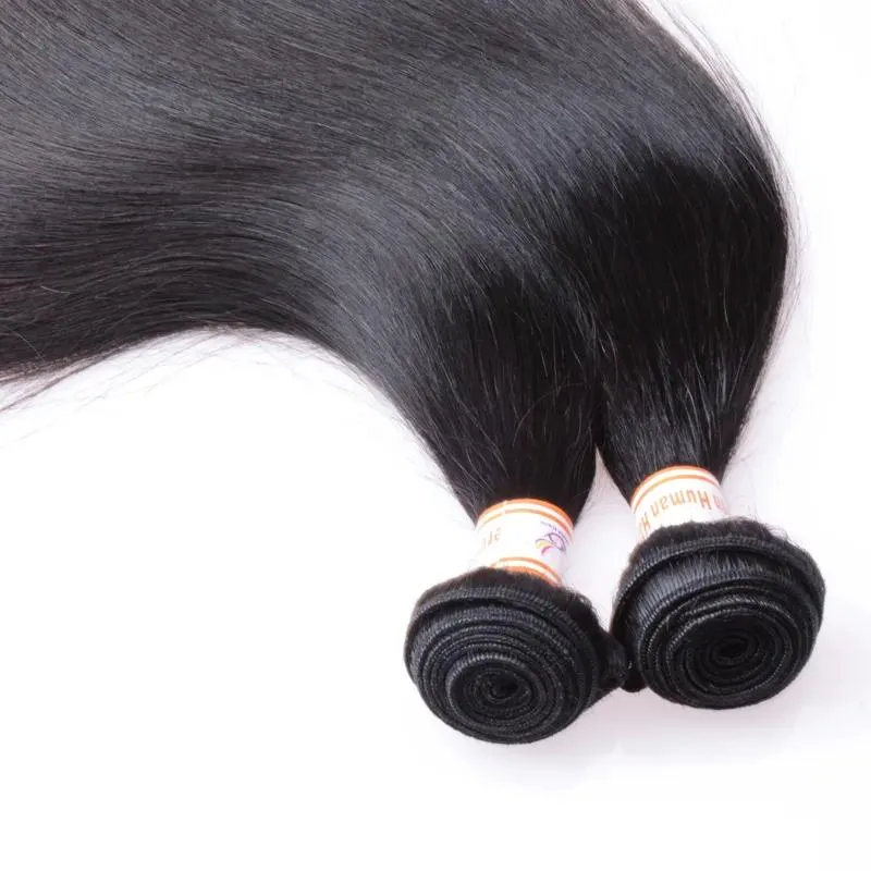Splaty peruwiańsko -dziewicze włosy proste tanie peruwiańskie proste włosy 2 pakiety działki bezpłatna wysyłka 830 cala nieprzetworzone 100% Remy Human Hair E.