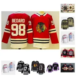 98 Connor Bedard 88 Patrick Kane A 2 Duncan Keith A 81 Marian Hossa Hockey Jersey Stitched Customize 21 Stan Mikita A 81 Marian Hossa 88 Patrick Kane A