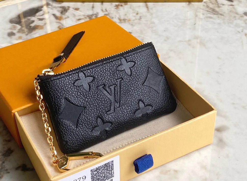 Fashion Luxurys Designers France style coin pouch men women lady leather coin purse louisvuitton key wallet mini wallets Credit Card Wallet serial number M62650