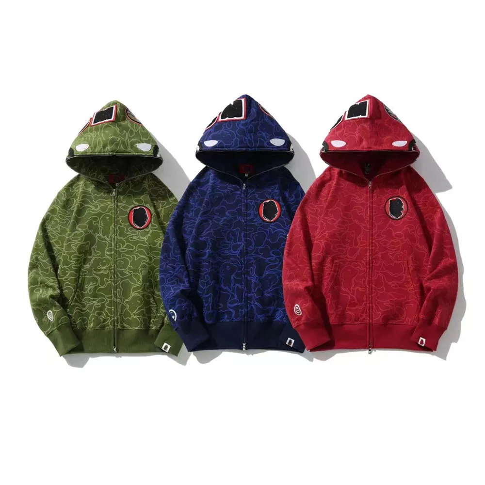 Tasarımcı Köpekbalığı Erkek Hoodie Erkek Kadın Tatlı Giyim Köpekbalığı Ağız Desen Hoodies Yüksek Kaliteli Sweater Joggers Womens Sweatshirt Pamuk Ceket Hoody Giysileri XXXL 763