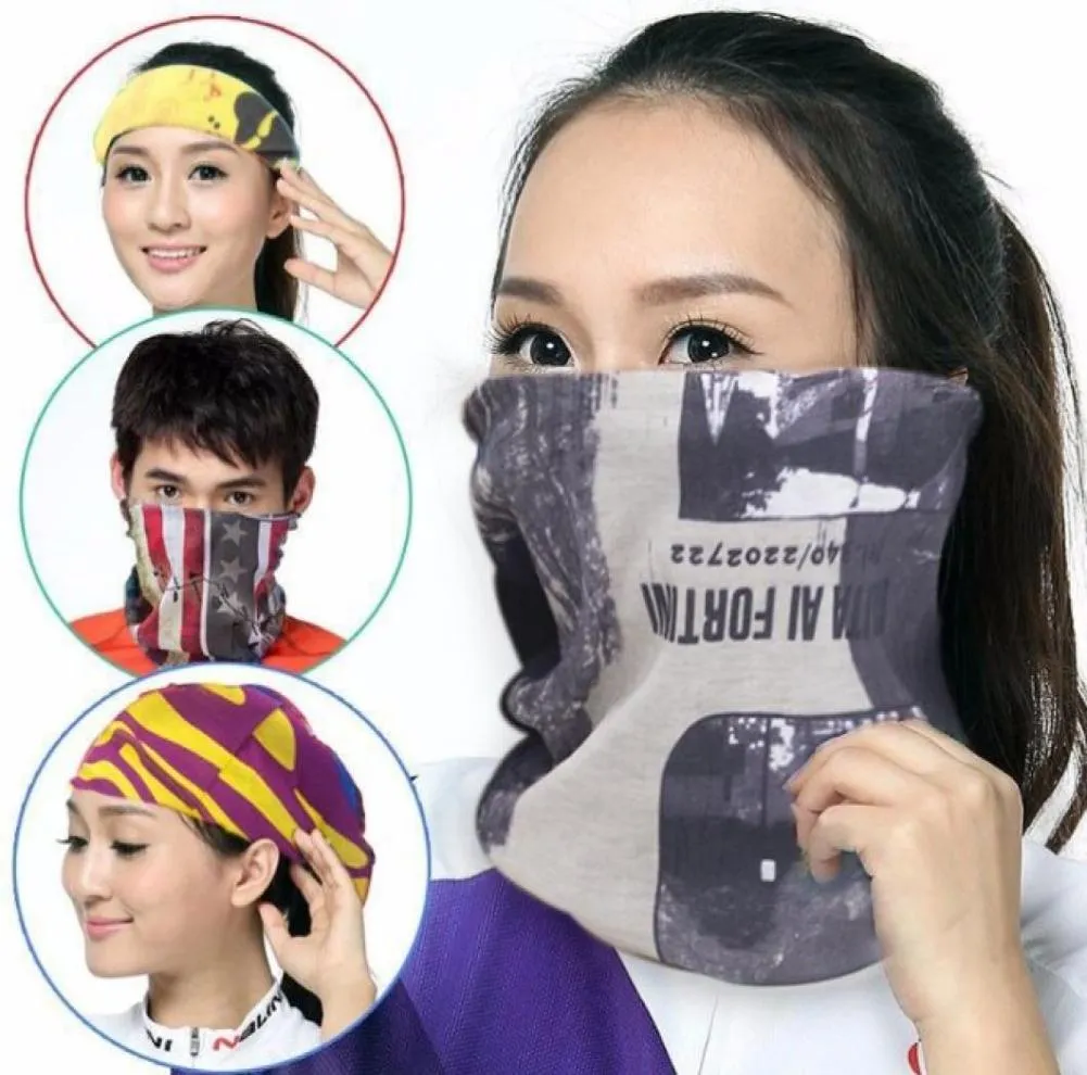 Couleur unie Bandana Tube écharpe tête visage masque cou guêtre chapeaux Snood Beanie blanc noir rose vert 1622736