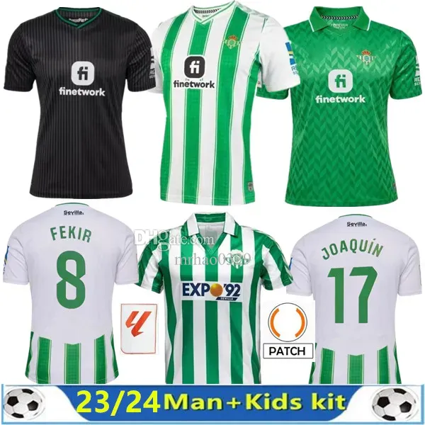 23 24 Real Betis ISCO Fußballtrikots zu Hause und auswärts JUANMI B.IGLESIAS 2023 JOAQUIN CANALES FEKIR ALEX MORENO WILLIAN J. Herren-Kindertrikot-Fußballtrikot