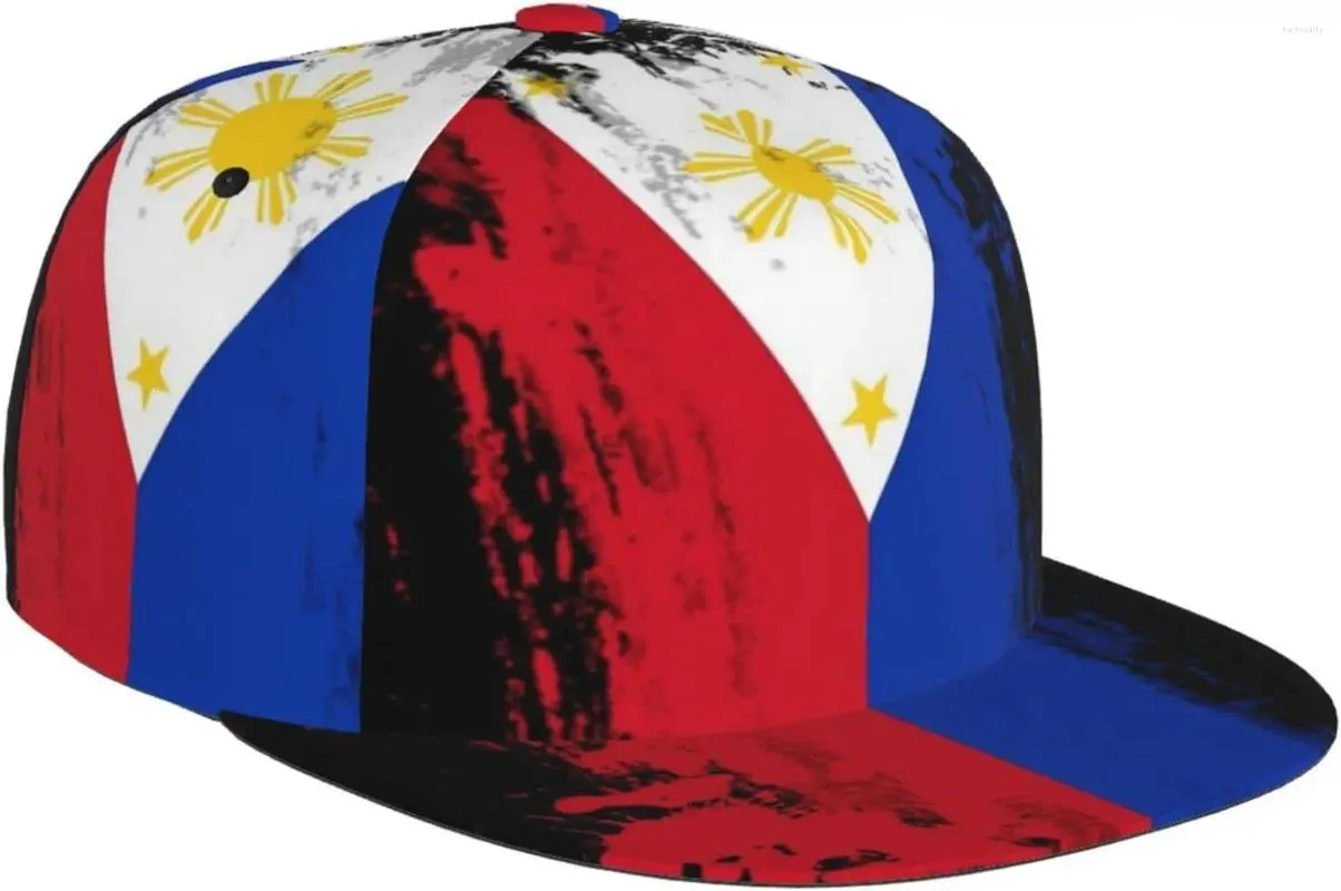 Ball Caps Philippines Flag Flag Baseball Cap for Men Women Filipino Snapback Hat Regulowane Słońce i gwiazda Flat Bill Brim