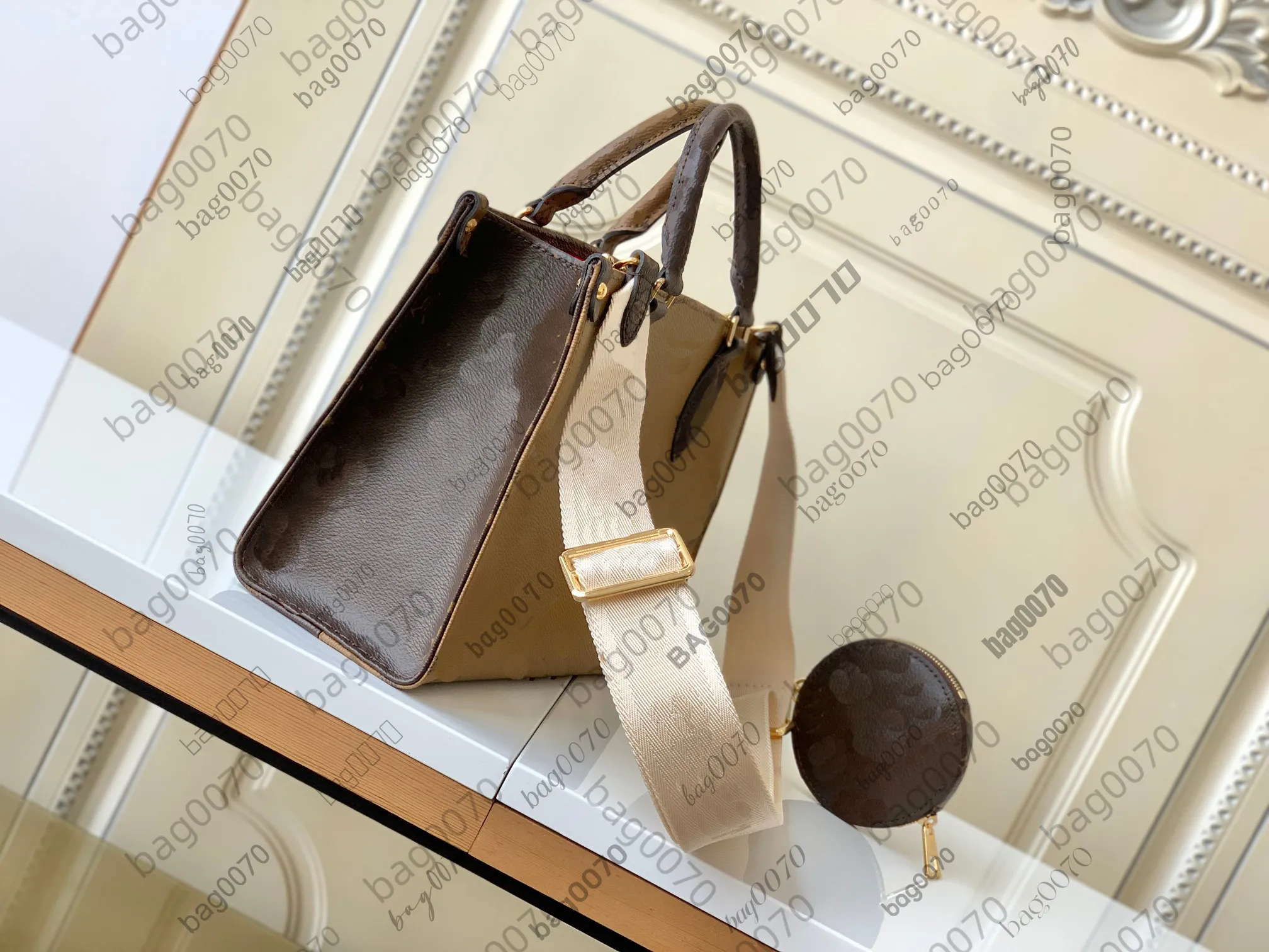 DHgate Sunrise Pastel Embossed Leather Flower Print Ladies Luxury Shopping City Purse Handbags Bags Luggage Accessories