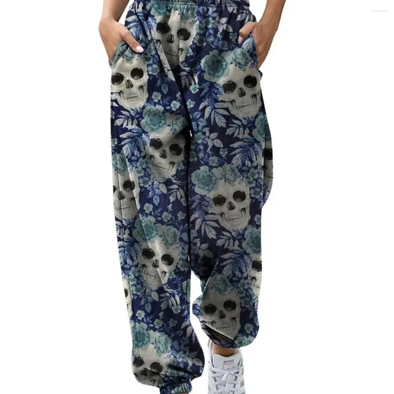 Women's Pants 2024 3D Digital Printing Halloween Surrounding Loose And Slim Leisure Sports Leggings