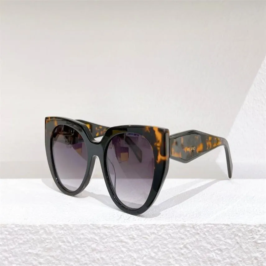 Havana Black Grey Cat Eye Gafas de sol para mujer 14w Sunnies Gafas de sol de moda occhiali da sole firmati UV400 Protección Gafas w268Y