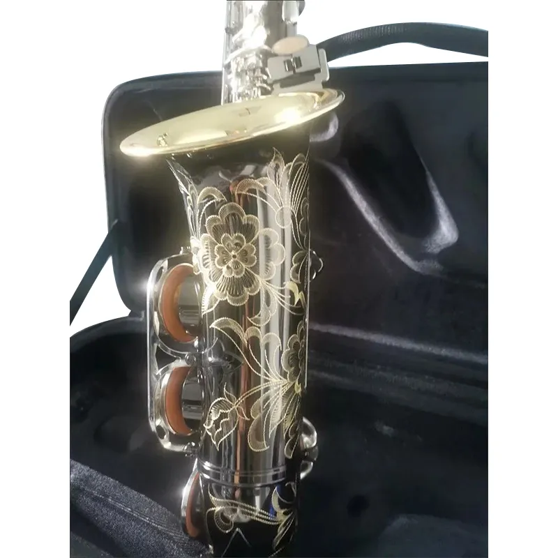 Japon Yanagisa A-992 Saxophone Alto E-Flat Electroplate Noir nickel argent clé Sax Embouchure Ligature Reed Neck professionnel Instrument de musique Embouchure Gratuit