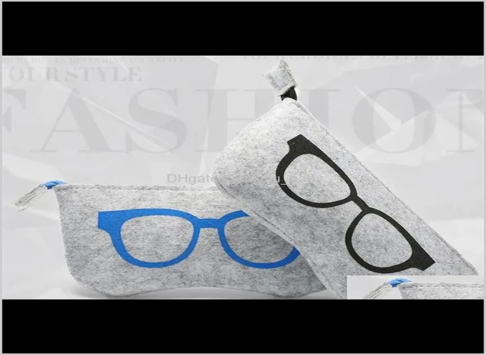 Sacs Lunettes Accessoires de mode Livraison directe 2021 Étui à fermeture éclair dénudé Portable Étuis à lunettes mignons Conteneur de voyage Soins des yeux Su9845450