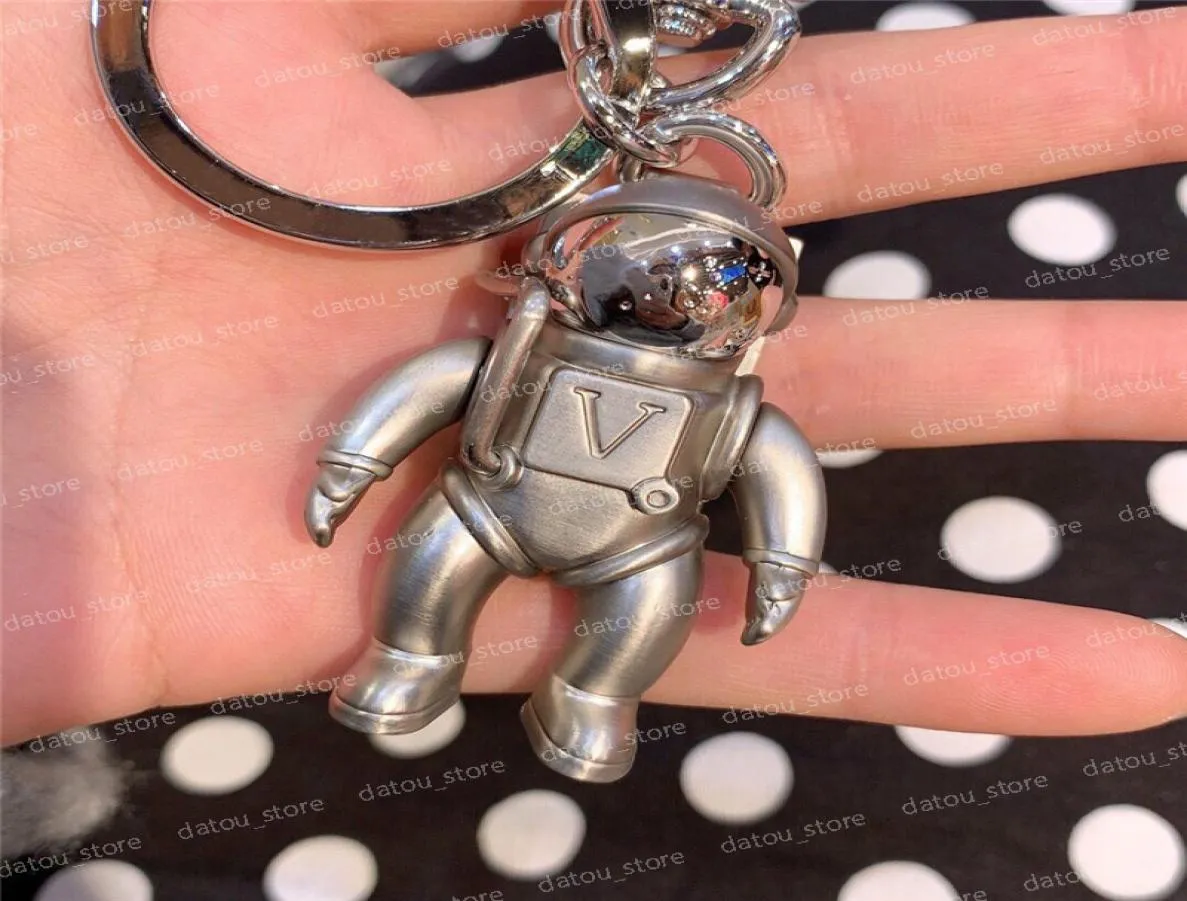 Men Women Couple Designer Keychain Fashion Mens Astronaut Keychains Necklace Pendants Birthday Present Key Chain Ring Gift For Wom6354377