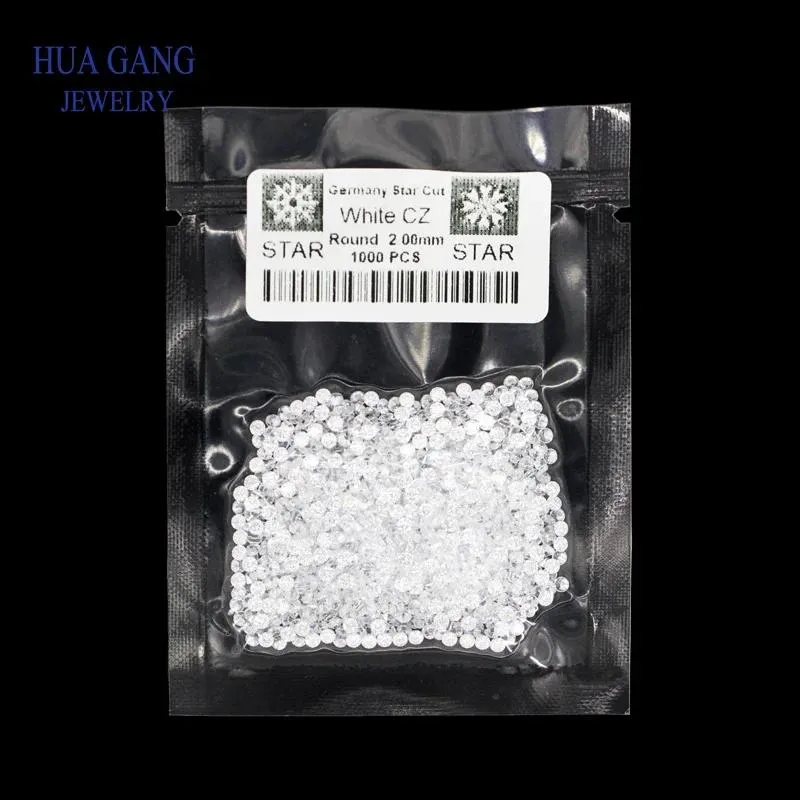 Rings 1000pcs/bag Aaaaa Grade White 0.8~5.0mm Loose Zircon Stone Brilliant Round Cut Cubic Zirconia Stones for Jewelry Making Diy