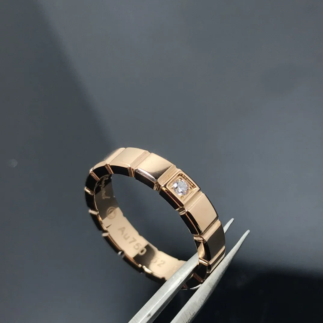 Bracciale semplice geometrico dal design di alta qualità Coppia Anelli per coppia Anello da trapano per dito indice di alta qualità quadrato in argento sterling da donna da uomo