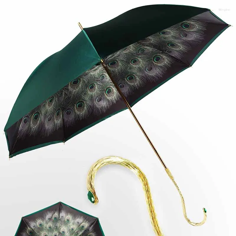 Parapluies dentelle longue poignée Parasol parapluie pluie mâle luxe voyage Camping mariage extérieur Paraplu articles ménagers YX50UM