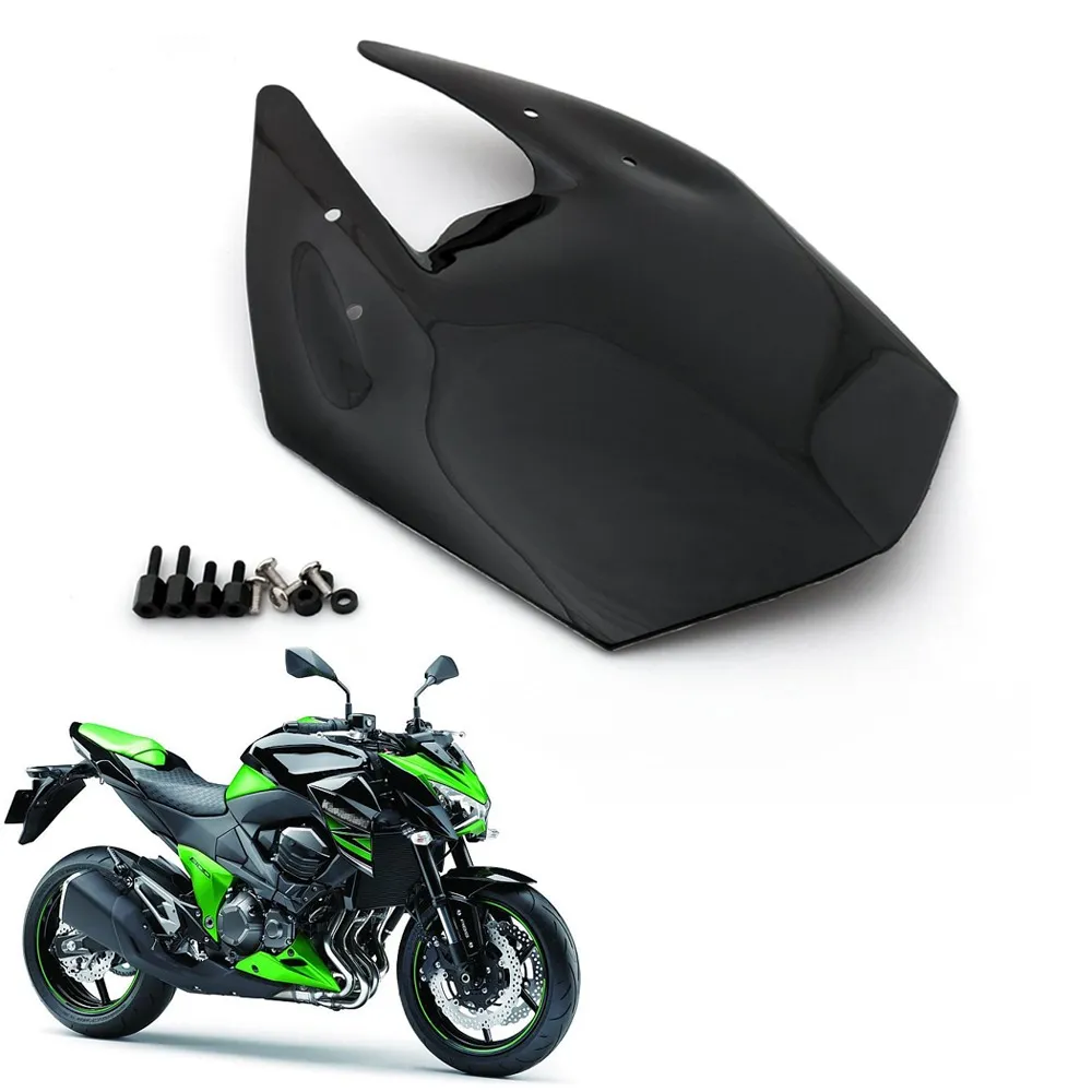 MOTORCYCLE CLEAR Black Double Bubble vindrutan Vindrutan ABS för Kawasaki Z800 2013-2014