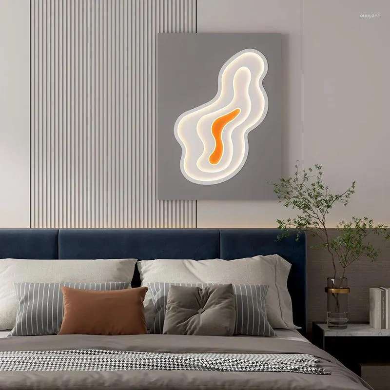 Applique murale longue appliques Lustre Led lumières d'intérieur rustiques lampe de lecture pour chambre à coucher