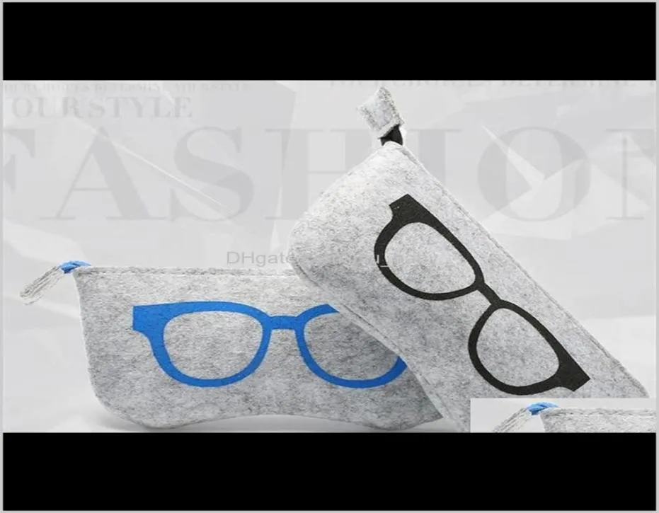 Sacs Lunettes Accessoires de mode Livraison directe 2021 Étui à fermeture éclair dénudé Portable Étuis à lunettes mignons Conteneur de voyage Soins des yeux Su7219263