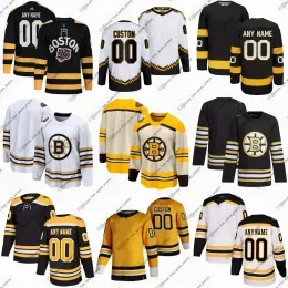 CUSTOM 63 Brad Marchand Bruins Hockey Jerseys Patrice Bergeron David Pastrnak Bobby Orr Charlie McAvoy Jeremy Swayman Taylor Hall John Beech