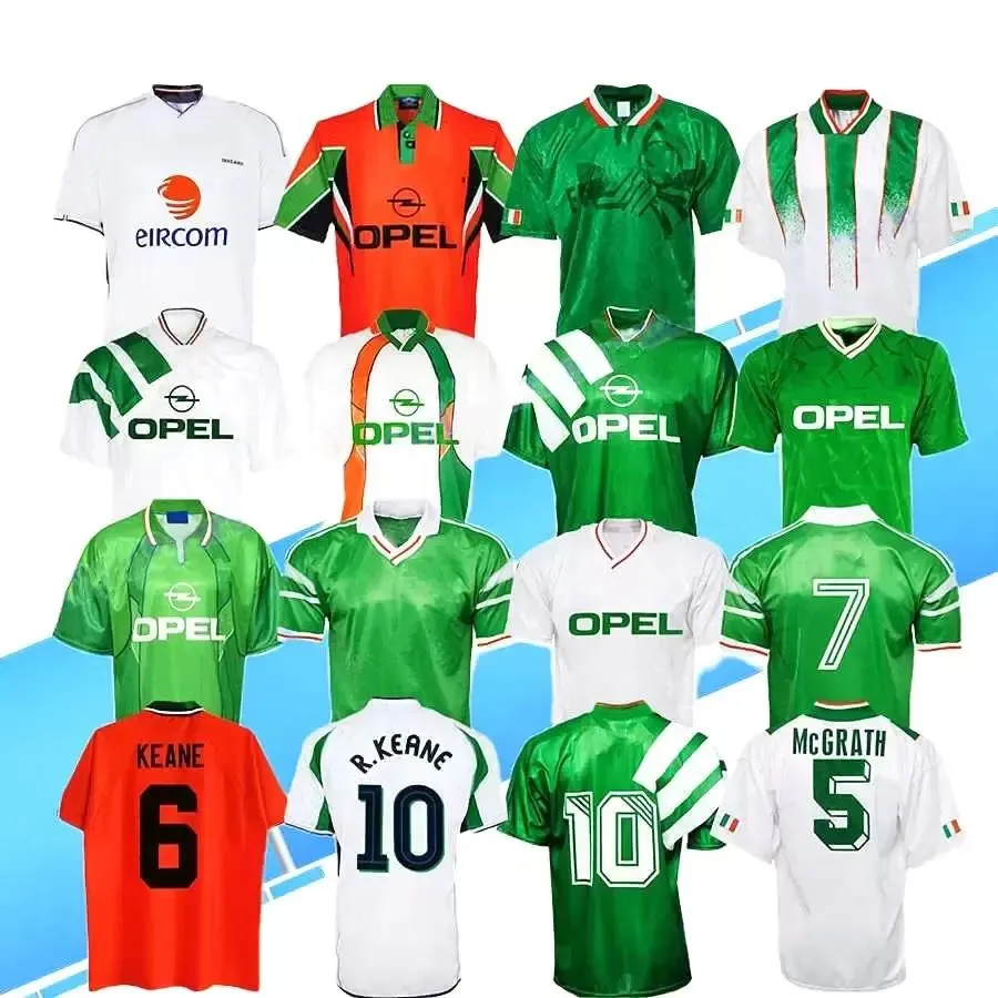 Tops 2002 1994 KEANE retro soccer jerseys 1990 1992 1996 1997 02 03 IreLAnDs Away classic vintage Irish McGRATH Duff STAUNTON HOUGHTON
