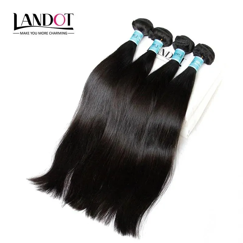 Wefts 3st Lot 830 tum Indian Virgin Hair rakt klass 7a obearbetade råa indiska mänskliga hårväv buntar naturliga färgförlängningar gör