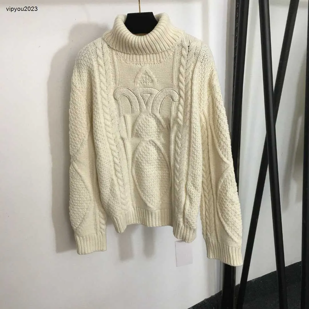 women knitwear designer clothing for ladies round neck pullover choker long sleeve knitting upper garment Jan 03