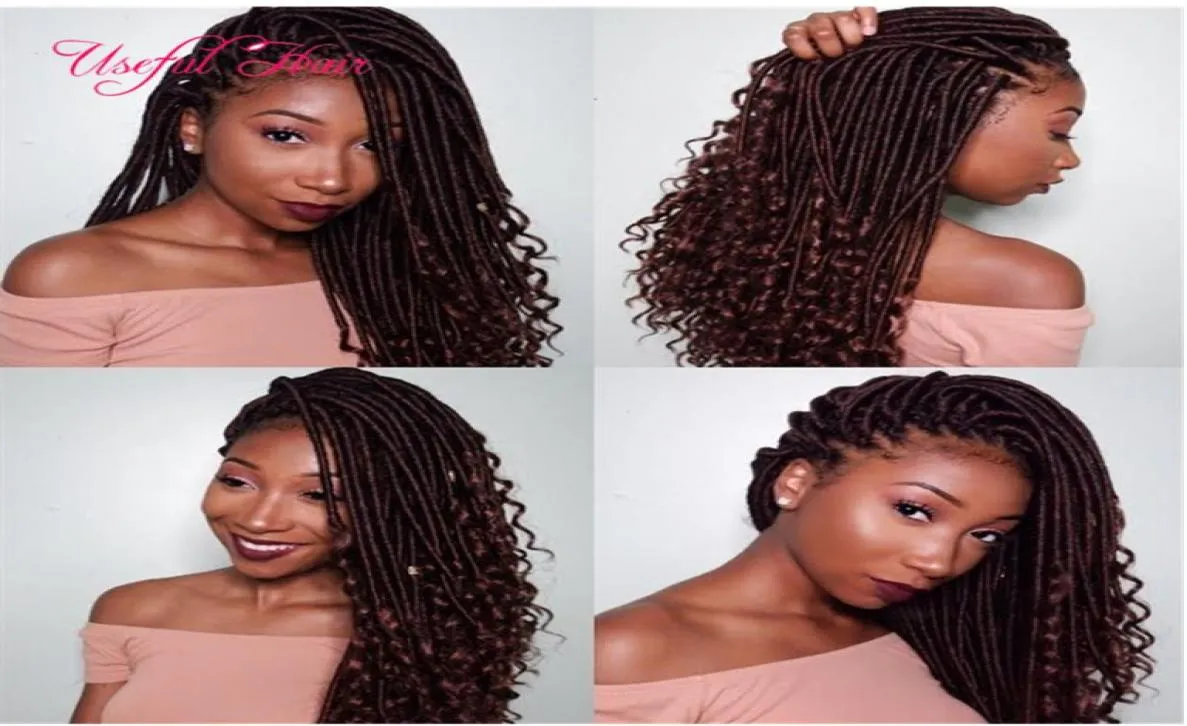 ombre 18quot GODDESS CROCHET BRAIDS faux locs braids hair 100g crochet braids hair extensions 1111 faux dreadlocks synthetic br4241383