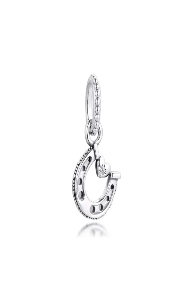 Good Luck Horseshoe Dangle Charms 925 Sterling Silver Beads Fit Bracelet Necklaces Charm Beads Pendant for Jewelry DIY Making 79919600901
