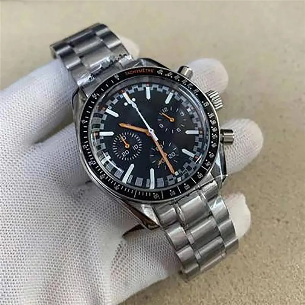 الملحقات 1 PCS جديدة الكوارتز مشاهدة جديدة Quartz Men's Watch Watch الفولاذ المقاوم للصدأ المزودة بحركة VK63