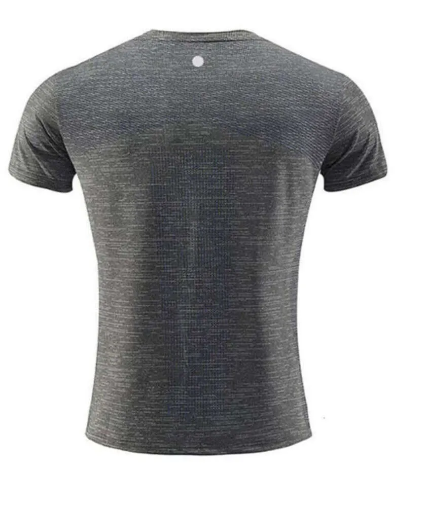 LL citroenen Heren Absorberend en ademend designer Outdoor Shirts Nieuw Fitness Gym Voetbal Mesh Rug Sport Sneldrogend T-shirt Skinny Heren lu-lu 036