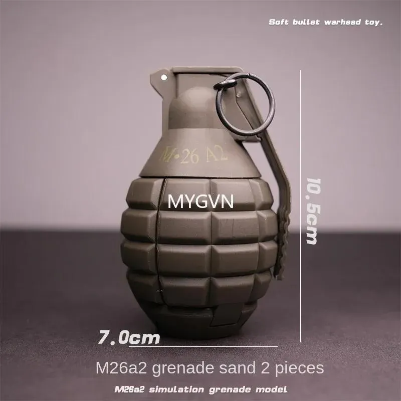 ألعاب M26A2 GRENACKED TOY GELLAST تبدو حقيقية Moive مضحك مزحة الدعائم الأطفال هدية عيد ميلاد البالغين