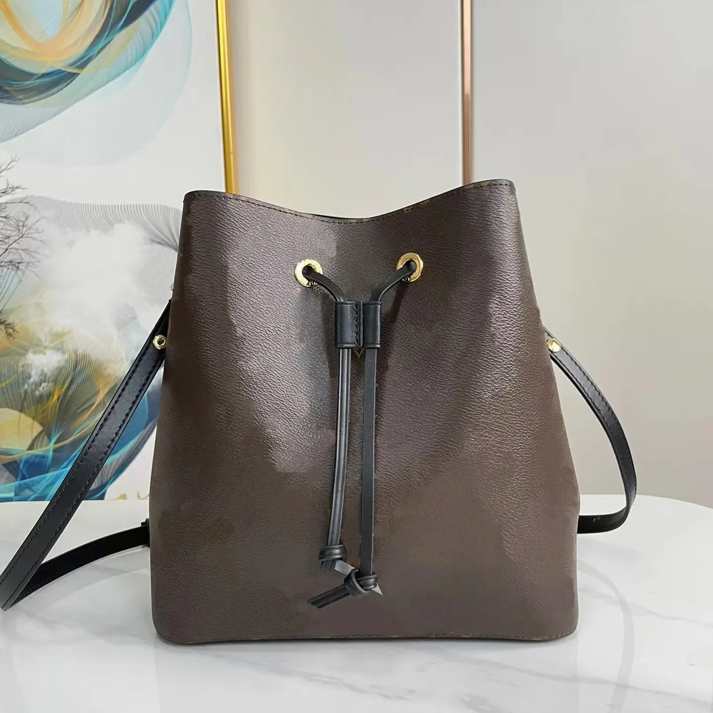 10A Hoge kwaliteit lederen bucket bags Luxe portemonnee aankopen crossbody designer tas dames handtas schoudertassen ontwerpers dames Luxe handtassen M44020 Dhgate Ba