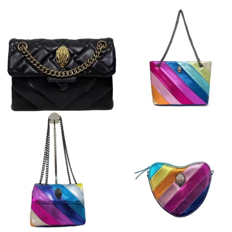 borse kurt geiger borsa a forma di cuore borsa di design di lusso in pelle Londra donna uomo mini borsa a tracolla insegna in metallo pochette pochette tote catena a tracolla Borse