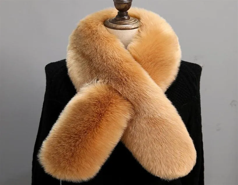 Faux Fur Collar Scarves for Women Winter Artificial Fur Cape Poncho Elegant ly Warm Scarfs Fur Neck Warmer Pashmina 6Q023523046471012