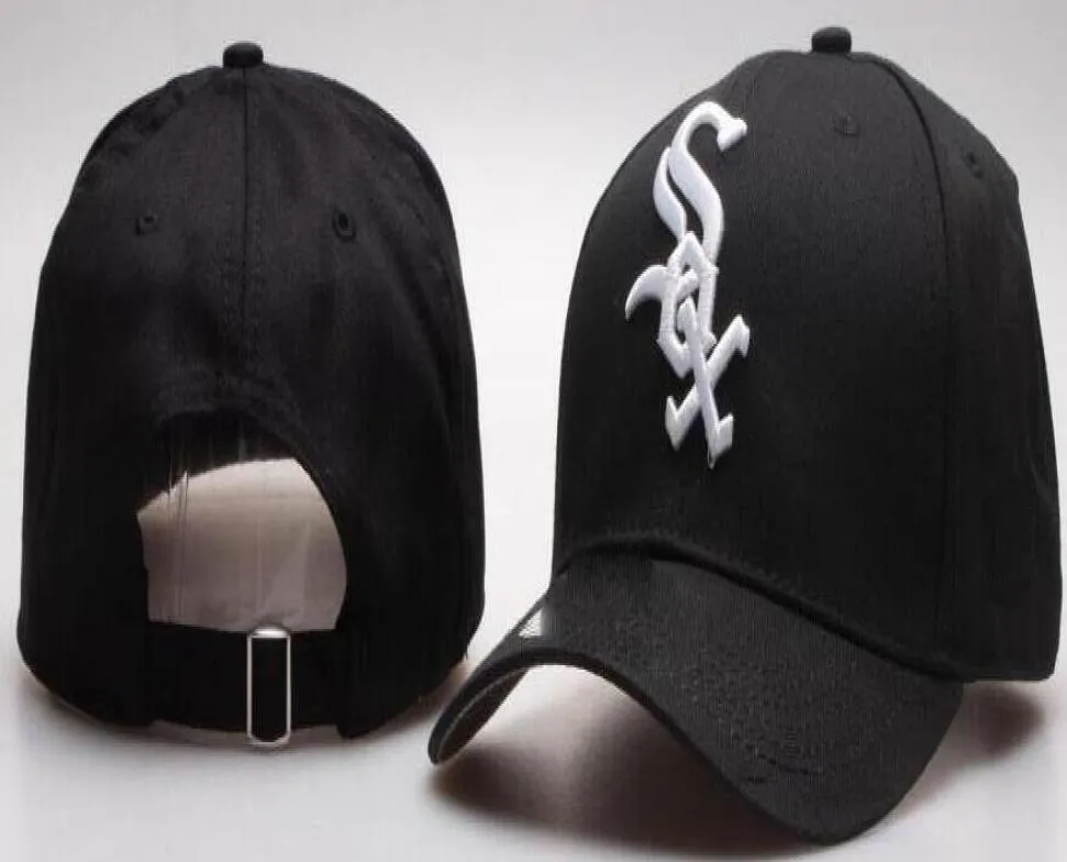 Nieuw merk ontwerp White Sox Hoeden Mannen Vrouwen Baseball Caps Snapback Effen Kleuren Katoen Bot Europese Amerikaanse Stijlen Mode hat2362823