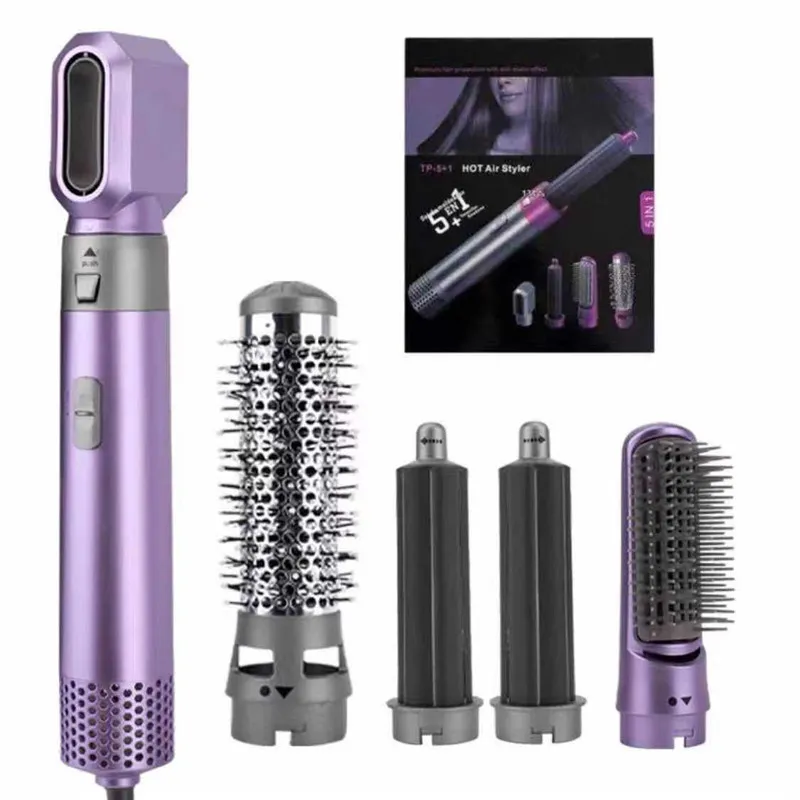 Electric Hair Brush 5 In 1 Heated Comb Automatic Curling Iron Professional Rod Home Hot Air Brush Styling Toolkit Automatic Suction Hair Styling Comb Dropshipping From Gamepadshopping 21.17 DHgate.Com