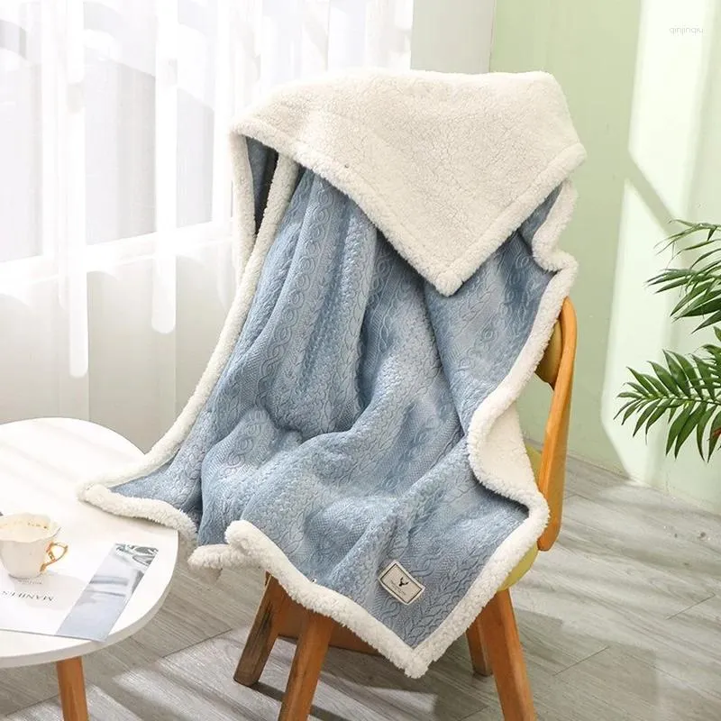 Coperte per bambino Coprigambe Tappeto per gambe Agnello Velluto Ufficio Pisolino Scialle Indossabile Mantello Pigro Coperta Neonati Roba Biancheria da letto per neonati