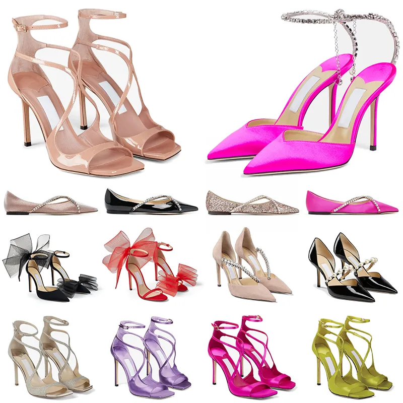 Met Box designer schoenen dames hakken luxe damesschoenen hoge hak Aveline Azia Sandalen Saeda Pumps Genevi Ballerina Flats Bow Sneakers