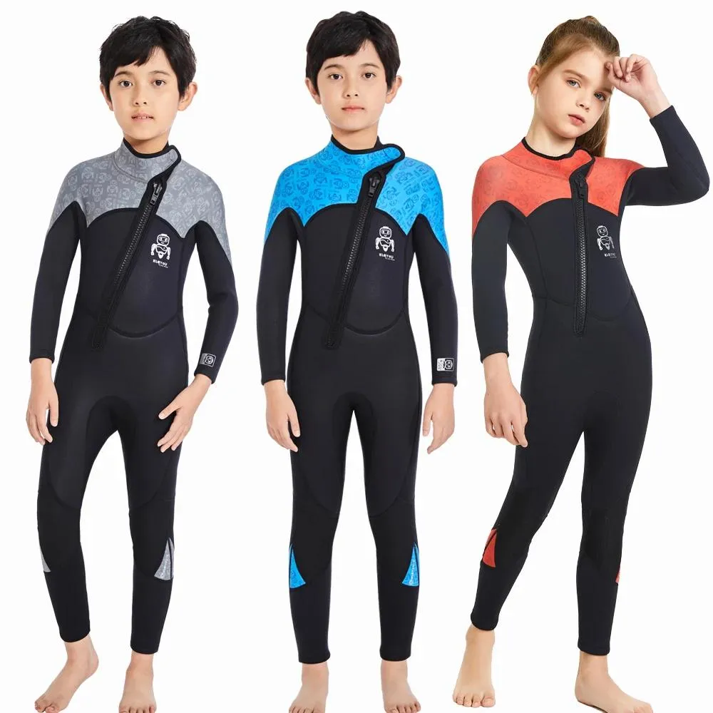 Wear Children Thick Swimsuit Kids Surfing Neoprene Wetsuit Underwater Scuba Diving Suit Boys Jellyfish Swimwear Girls Bathing Suit