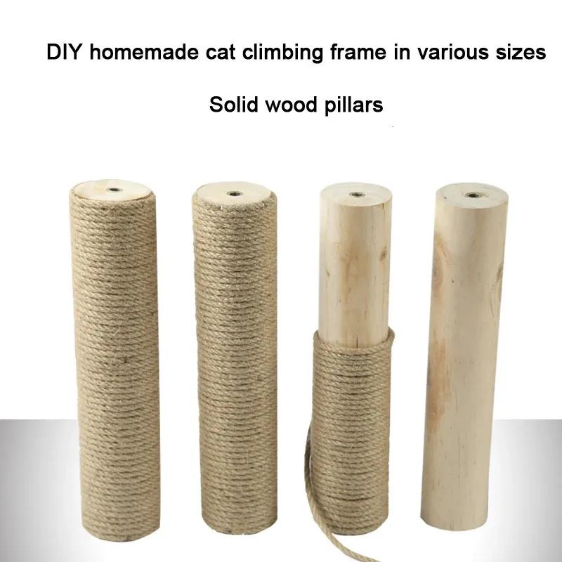 Sisal Wood Cat Tree Solid Wood Cat Furniture Climbing Frame Replacement Post Kitten Scratching Post From Petti 114.72 DHgate.Com