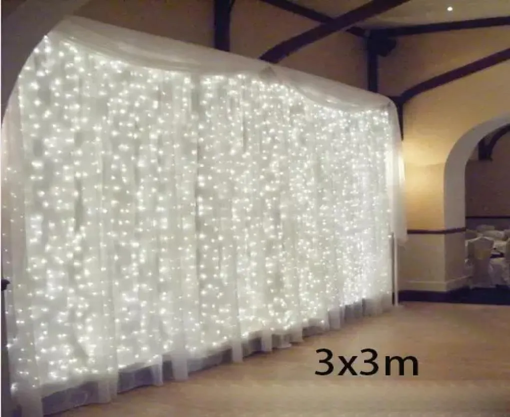 3x3 300 LED Luzes de corda de sincelo led luzes de natal luzes de fadas ao ar livre casa para casamento festa cortina jardim deco5925945