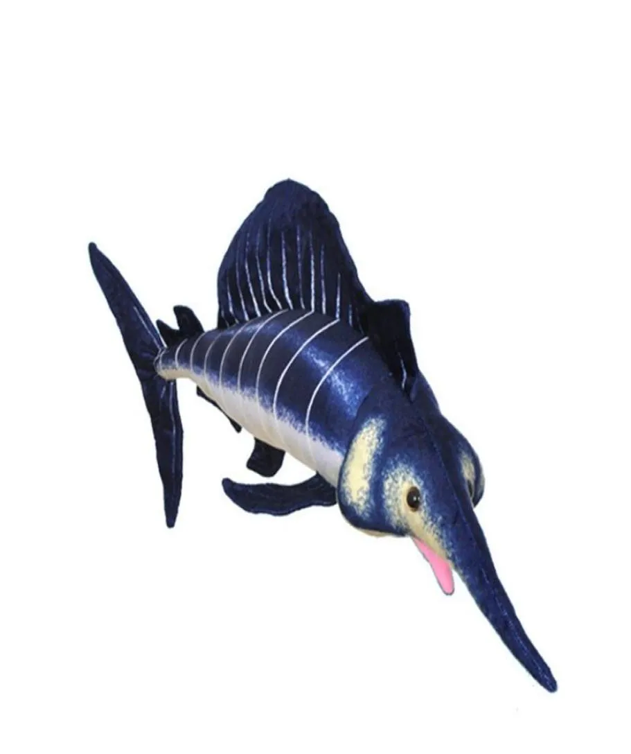 simulazione pesce vela peluche bambola realistica animali marini bambola cuscino regalo di compleanno creativo acquario deco souvenir 112x40 cm DY5087066697