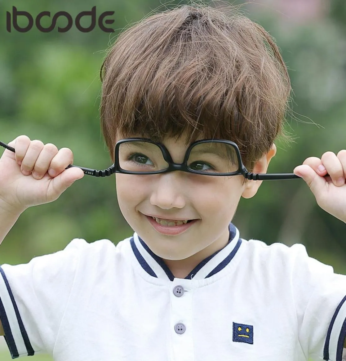 Iboode Optical Children okulary rama Tr90 silikonowe chłopcy dziewczęta elastyczne oko ochronne dzieci okulary Ofulos de Grau New8403941