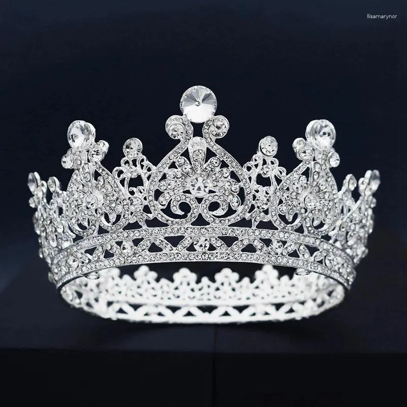 Haarclips Luxe Strass Bruids Tiara's Kroon Barok Kristal Bruid Hoofdbanden Bruiloft Accessoires