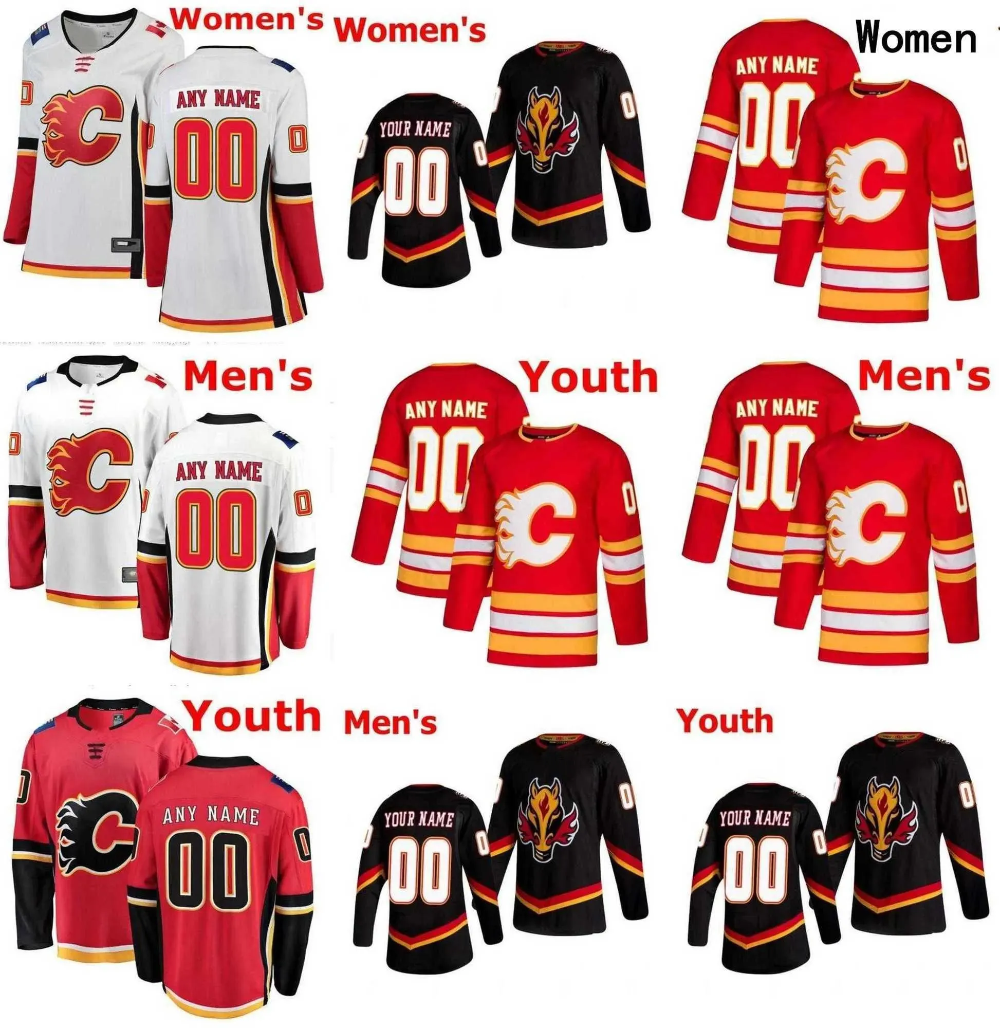 Calgary Hockey Jerseys Flames 11 Mikael Backlund 20 Blake Coleman 29 Dillon Dube 91 Nazem Kadri 22 Trevor Lewis 28 Elias Lindholm 21