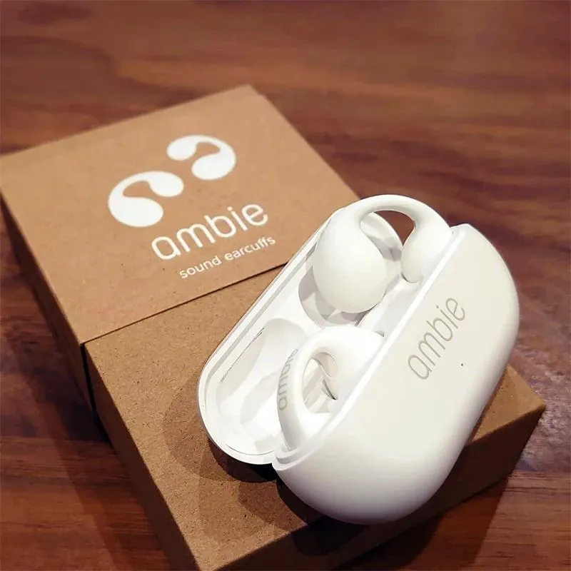 Earphones for Ambie Sound Earcuffs 1:1 Earbuds Same as Yuzuru Hanyu Earring Wireless Bluetooth Earphones Auriculares Headset Tws Sport