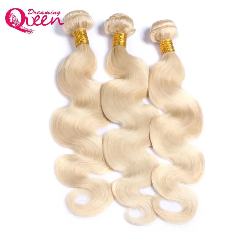 Weaves 613 Blonde Brazilian Body Wave Human Hair Weave Bundles 100% Virgin Human Hair Bundles Ombre Hair Weave 3 Pcs Free Shipping