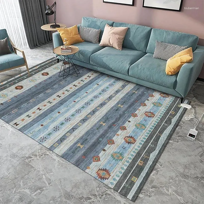카펫 개인화 된 정사각형 도어 카펫 비 슬립 보헤미안 미용 바닥 매트 거실 테이프 Modernos para sala home decoration