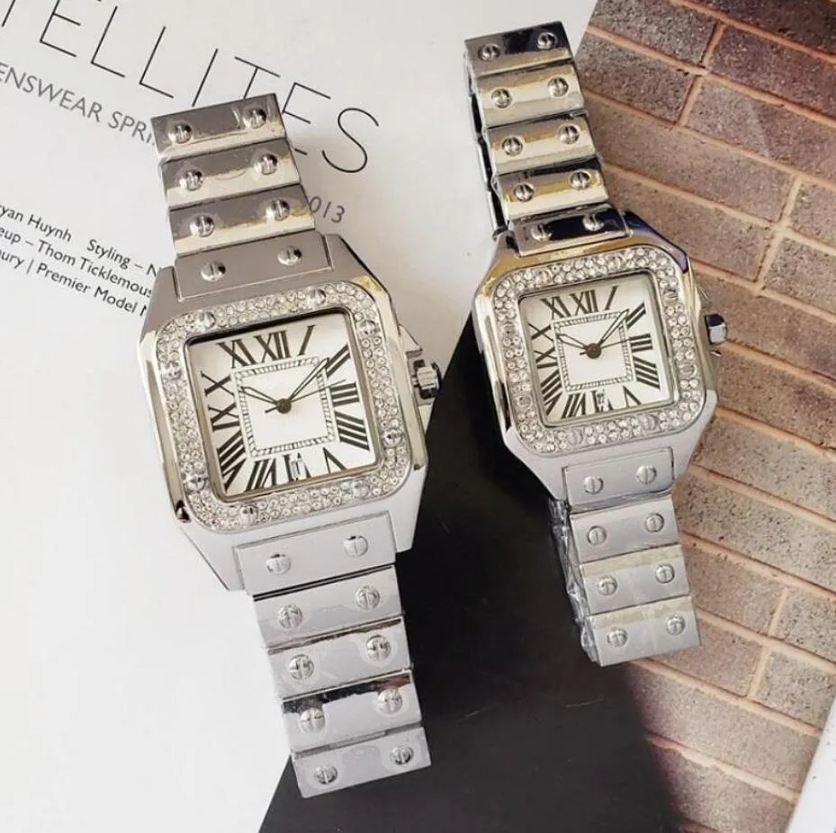 luxury designer women and men couples designer watch Waterproof quartz square 316steel ladies watch Wristwatches gift With box