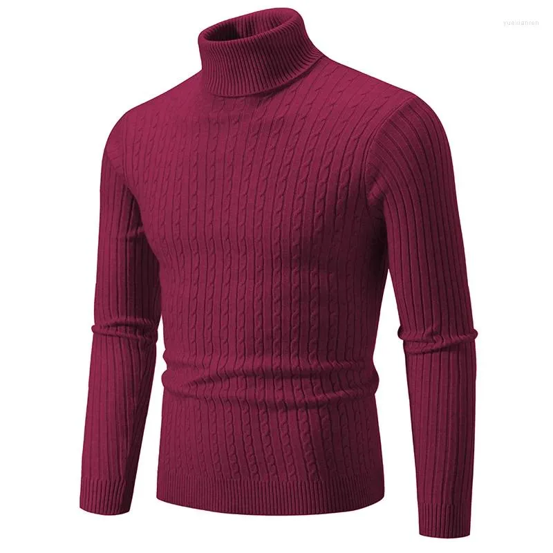 Maglioni da uomo Primavera Casual Maglione solido Dolcevita Colpi di scena Maglioni slim fit Lavorati a maglia da uomo Pullover comodi da donna Pull Homme