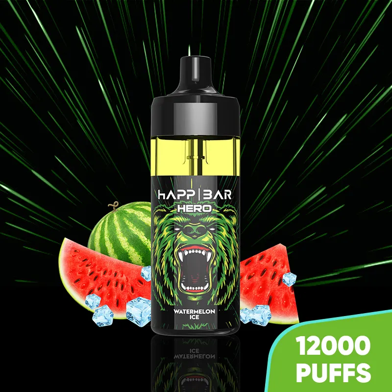 Happ Puff 12000 Mesh Coil Vape 12K Puffs Goût pur Vapers 2% 5% Force Nic Sel 16ml Vape Juice Cigarette électronique jetable