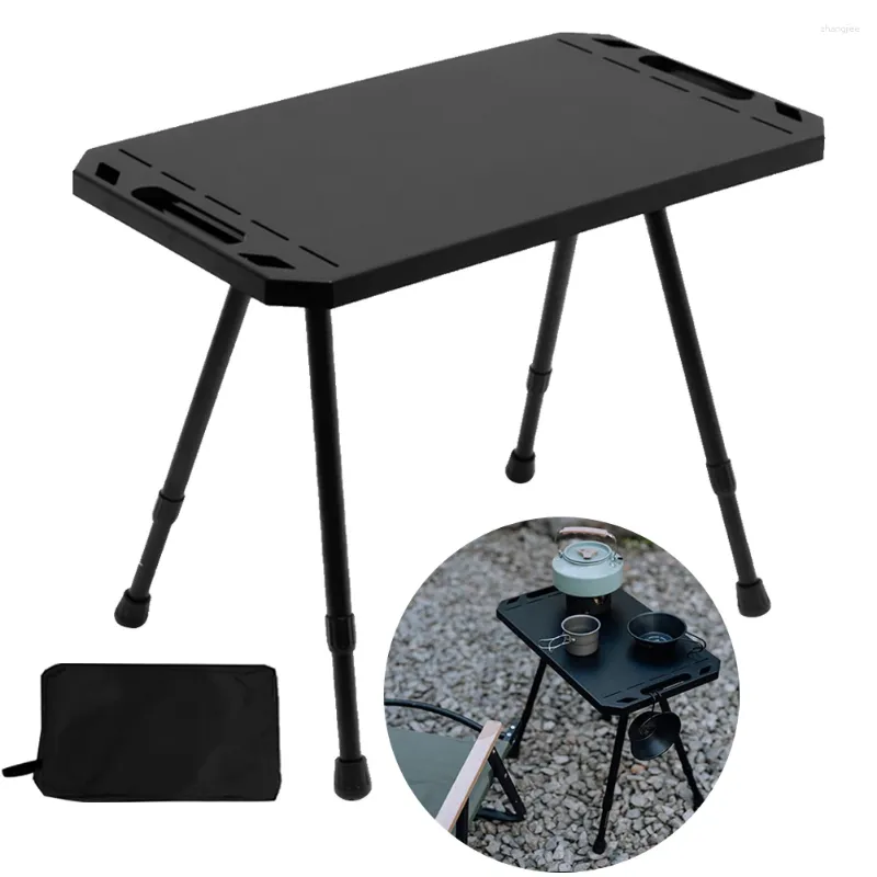 Mobilier de Camping Table de Camping pliante pique-nique léger Portable hauteur réglable bureau de lit d'ordinateur pliable pour la randonnée en plein air