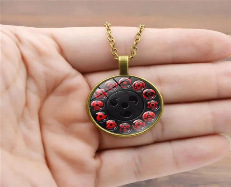 Catene Anime Sharingan Collana con ciondolo Accessori Cosplay Itachi Cartoon Gioielli Donna/Uomini Catena Regalo a sorpresa 3 pezzi5942110